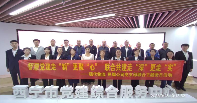 智慧黨建走“新”更聚“心”  聯(lián)合共建走“深”更走“實”  ——民爆公司、現(xiàn)代物流公司黨支部聯(lián)合開展主題黨日活動